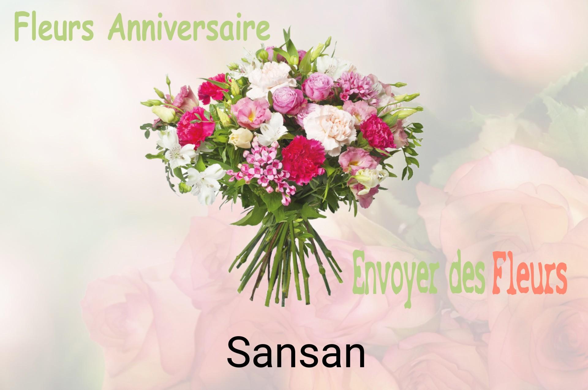 Bouquet de fleurs d’anniversaire livré à Sansan